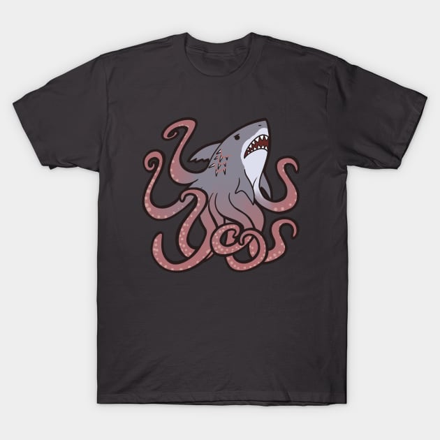 Sharktopus T-Shirt by owlapin